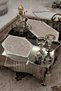 Naz 5 Piece Luxury Linen And Embroidery Runner Table And Decorative Presentation Cover Cappuccino - 3