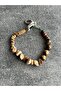 Sparta Varisite Tiger Eye Jasper Natural Stone Unisex Bracelet - 6