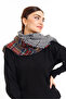 Double Sided Plaid Scottish Pattern Shawl Scarf-Shoulder Shawl Brown