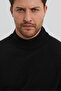 Men's Wool Regular Fit Half Turtleneck Knitwear Sweater - 7