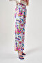 Patterned Wide Leg Lilac Trousers - 4