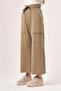Wide Leg Knitted Green Trousers - 3