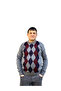 Dad Thick Patterned Winter Crew Neck Knitwear Sweater - 3