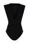 Siyah Yaka Detaylı Örme Body TPRSS24BD00000 - 8