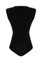 Siyah Yaka Detaylı Örme Body TPRSS24BD00000 - 9