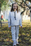 Pearl Textile kangaroo pocket hooded unisex girl boy child tracksuit set - 5