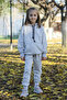 Pearl Textile kangaroo pocket hooded unisex girl boy child tracksuit set