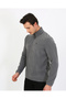 Regular Fit Men's Fleece – Zippered Collar, Non-Pilling, Winter - 7