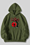 Three Thread Naruto Akatsuki Itachi Printed Unisex Grass Kangaroo Pocket Hooded Sweatshirt Hoodie