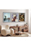 3 Piece Framed Painting Set New Yorker Serial Poster Painting Hpn163