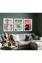 3 Piece Framed Painting Set New Yorker Serial Poster Painting Hpn162