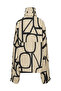 Stand Collar Beige-black Women's Seasonal Jacket15281509 - 2