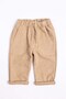 Beige Velvet Girls' Trousers - Maura