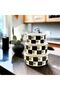 Checkerboard Pattern 3 Size Storage Container Vacuum (14-16-18) CM - 4