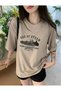 Women's Age Of Steam Beige Oversize T-Shirt - 2