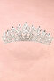 Denver Crystal Stoned Queen Crown Bridal Henna Night Crown Silver - 3