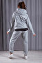 Women's Destiny Printed Hooded Sweatshirt Tracksuit Bottom-Top Set - 3