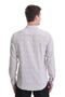 Gray Comfort Fit Printed 100% Cotton High Collar Long Sleeve Casual Shirt - 5