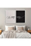 مجموعة من اللوحات المطبوعة ذات الإطار المزدوج Good Morning-Good Night Double20
