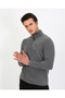 Regular Fit Men's Fleece – Zippered Collar, Non-Pilling, Winter - 5