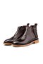 Leeds Genuine Leather Non-Slip Sole Chelsea Daily Boots Brown