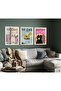 3 Piece Framed Painting Set New Yorker Serial Poster Painting Hpn162