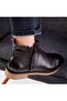 Leeds Genuine Leather Non-Slip Sole Chelsea Daily Boots Brown - 4