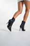 Sima Black Matte 10 cm Women's Boots & Bootie, High Heels - 2