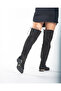 Jodi Back Lace-Up Over-The-Knee Black Suede Black Suede 3 cm Women's Boots, Heeled Boots