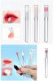 3-Piece Eye, Lip, Nail Makeup Brush New Generation, Multifunctional Soft Silicone Applicator Set