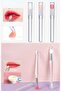 3-Piece Eye, Lip, Nail Makeup Brush New Generation, Multifunctional Soft Silicone Applicator Set - 7