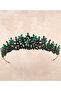 Crystal Stoned Bridal Wedding Crown Green Special for Wedding and Henna Night - 5