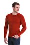 Tile Slim Fit Corded Crew Neck Wool Knitwear Sweater - 5