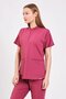 Lycra Dark Pink Zipper Detailed Suit - 2