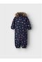 Girl's Rainbow Patterned 10000mm Water and Windproof Ski Jumpsuit