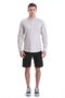Gray Comfort Fit Printed 100% Cotton High Collar Long Sleeve Casual Shirt - 2
