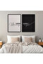 مجموعة من اللوحات المطبوعة ذات الإطار المزدوج Good Morning-Good Night Double20