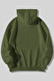 Three Thread Anime Cat Printed Unisex Grass Kangaroo Pocket Hooded Sweatshirt Hoodie - 2