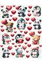 Valentine's Day Sticker Set Panda Penguin Toy Gift Valentines Day Love Love Sticker NSTI0119 - 2
