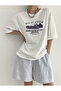 Women's Age Of Steam White Oversize T-Shirt - 2