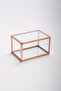15x10x8cm Copper Rose Glass Lid Jewelry Accessory Jewellery Ring Box Organizer Organization Engagement - 5