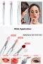 3-Piece Eye, Lip, Nail Makeup Brush New Generation, Multifunctional Soft Silicone Applicator Set - 6