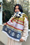 Winter Themed Color Block Soft Touch Thick and Wide Premium Scarf (200 cm X 60 cm) - 2