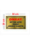 Martial Seller Cannot Enter Bidder's Sign Metal 20 X 30 cm - 2