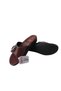 Ge088-010 Women's Burgundy Buckle Orthopedic Sole Daily Walking Slippers - 6