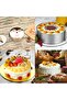 Narkalıp Round Adjustable Cake Mold And Pastry Plating Palette Knife 16-30 Cm Depth 10 Cm - 4