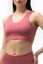 Snc Women's Dusty Rose Crop Sports Bustier