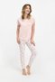 Women's Powder Salmon Short Sleeve Pajama Set Pc7688-S - 3