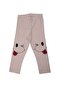 Girl's Red Glitter Tongue Printed Thin Summer Long Tights