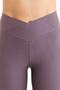 Women's Dusty Rose Colored Gathering Push-Up Cotton High Waist Leggings - 8